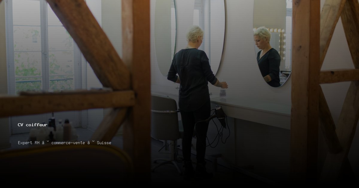 CV coiffeur/coiffeuse — Exemple de CV Suisse