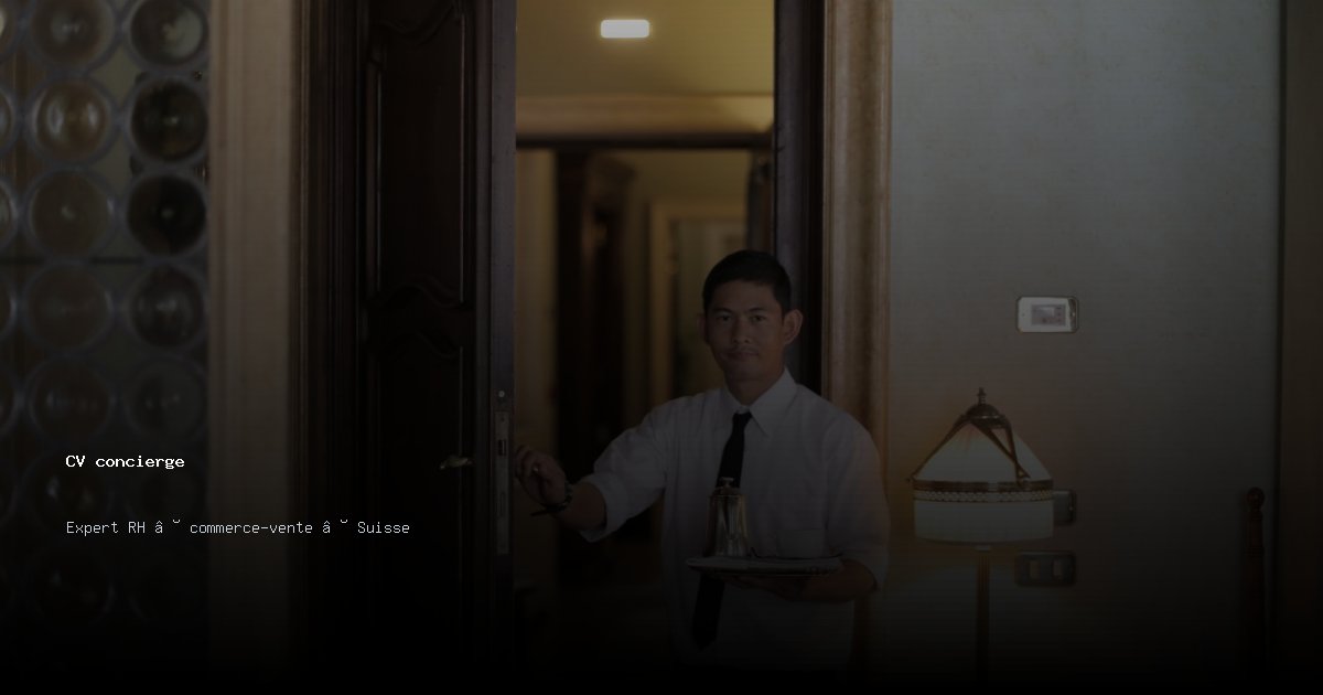 CV concierge — Exemple de CV Suisse