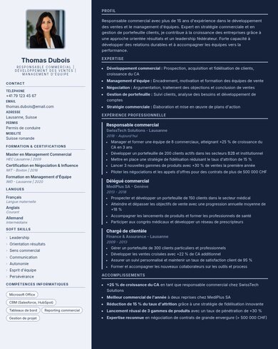 Aperçu du design de CV Design 01