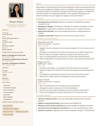 Aperçu du design de CV Design 05