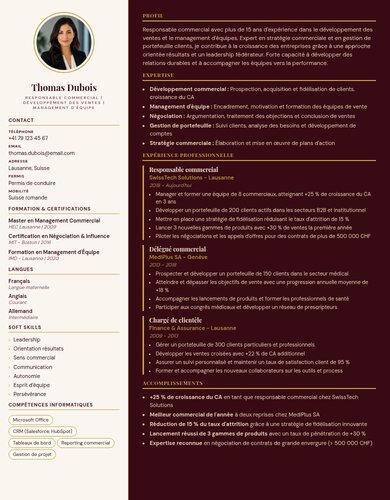 Aperçu du design de CV Design 06